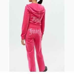 Juicy Couture Fuchsia Velour Track Suit